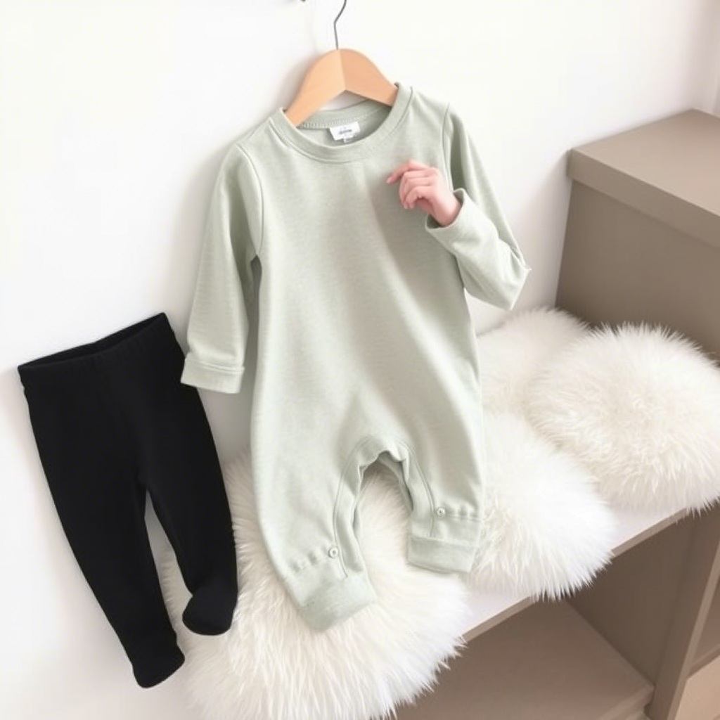 Bamboo onesie and leggings set for kids wholesale fashion