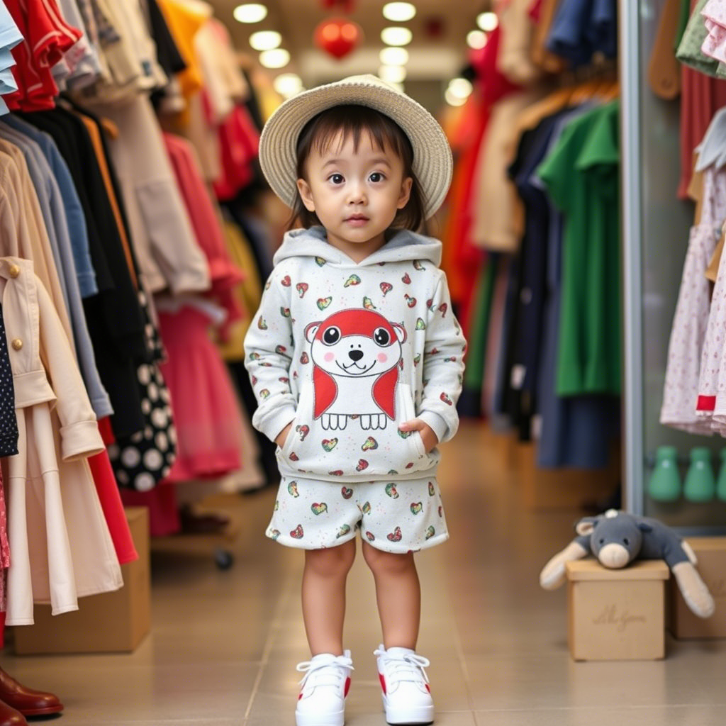 Busy wholesale market in China selling affordable kids’ fashion clothing