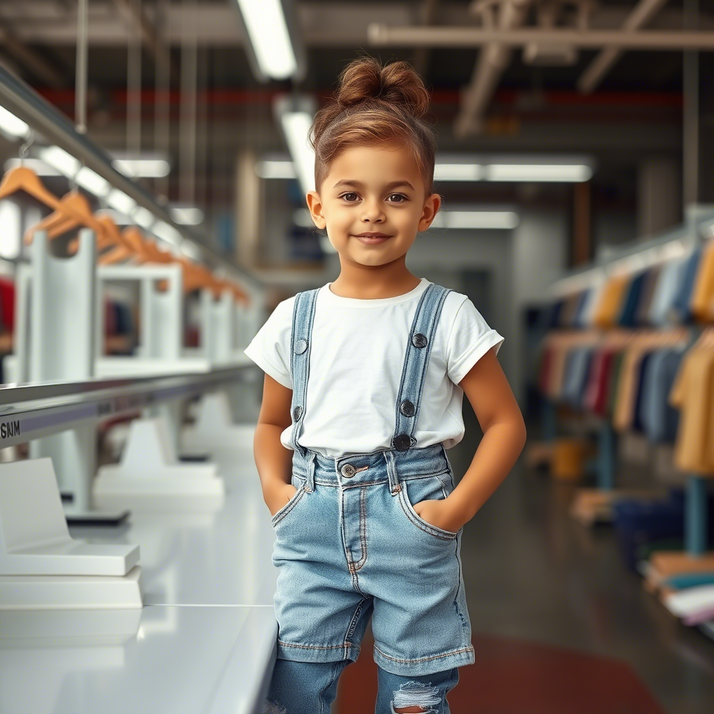 Children’s clothing factory in USA with kids modeling designs