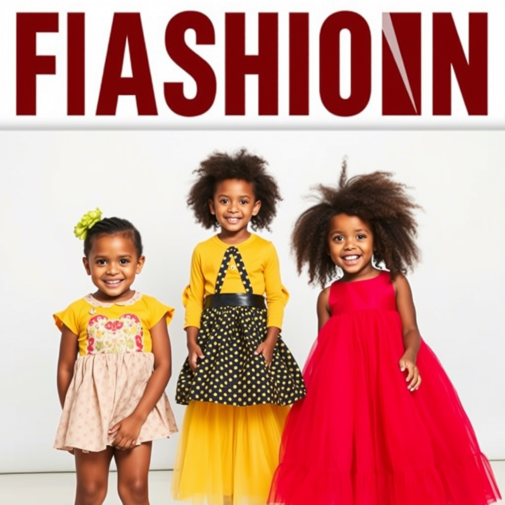 Children’s fashion brand photo shoot with diverse models