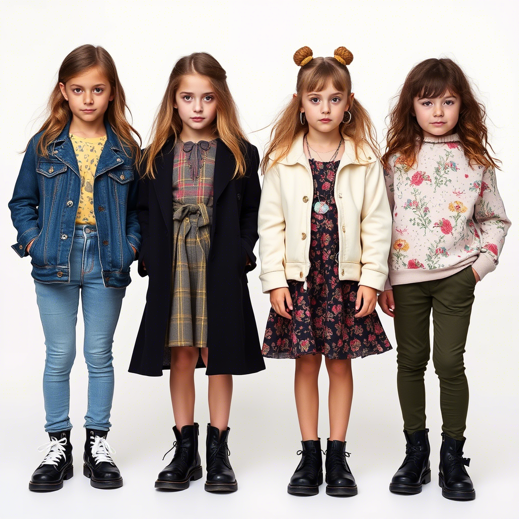 Children’s fashion models showcasing latest wholesale clothing trends