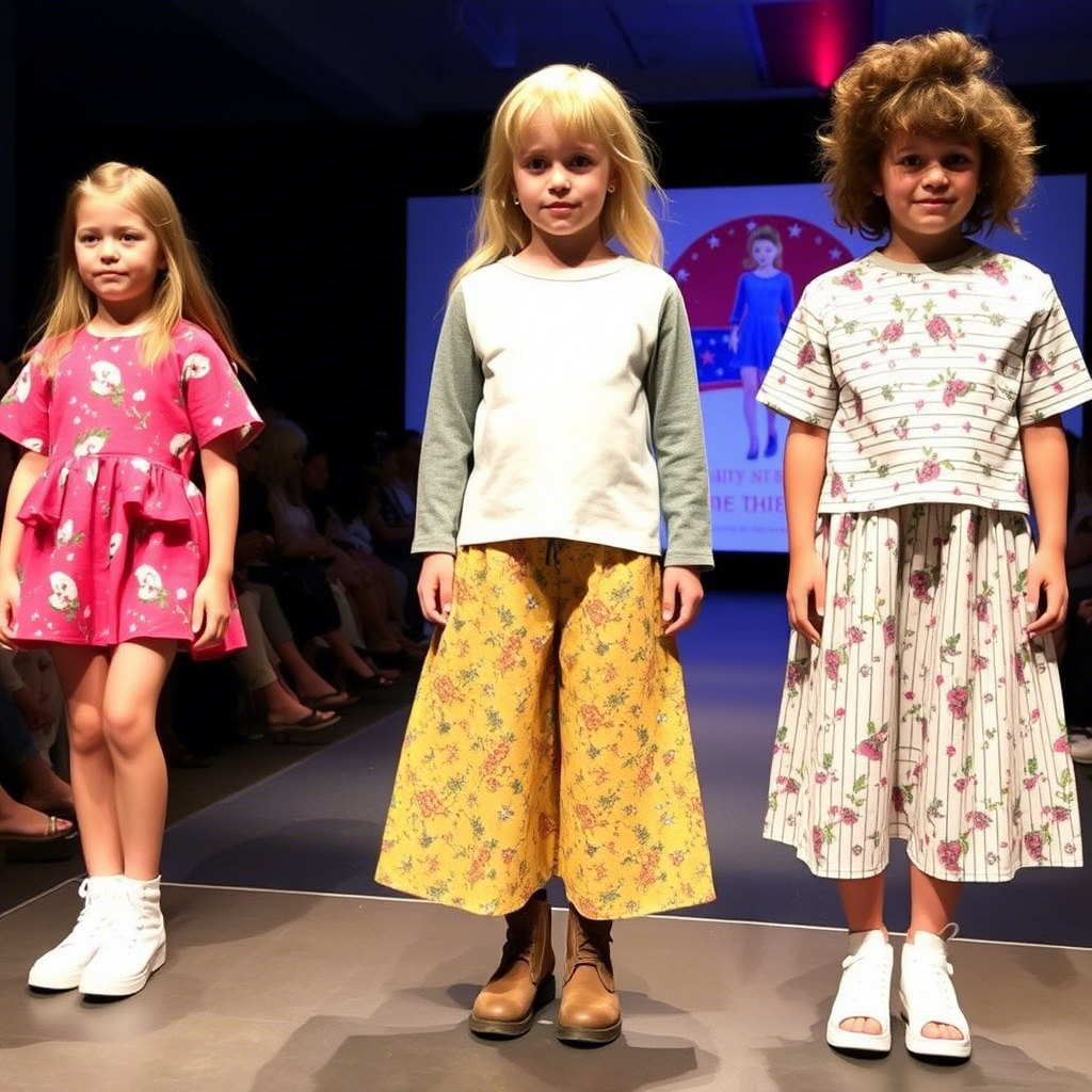 Children’s fashion show featuring American-made clothing brands
