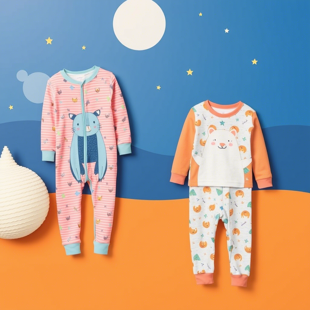 Children’s sleepwear with fun animal designs