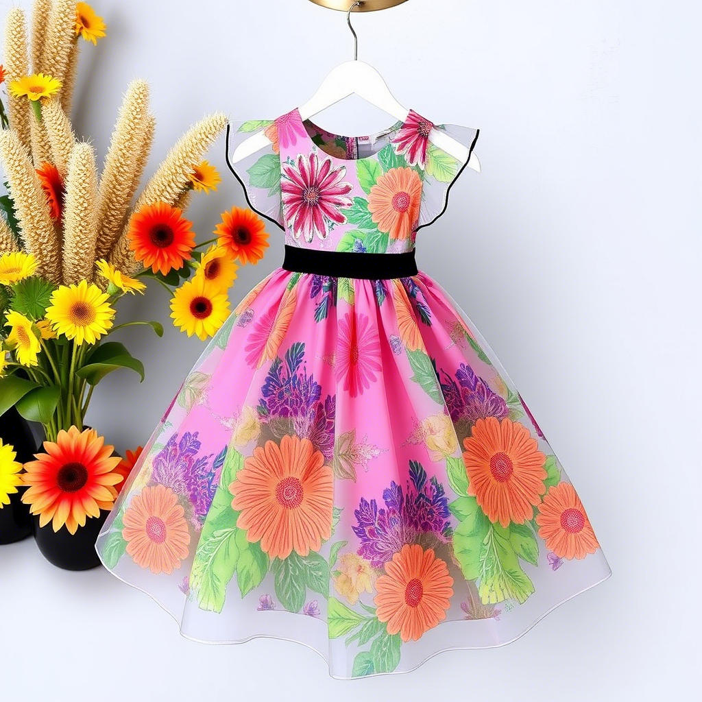 Colorful dresses for young girls at discounted wholesale prices