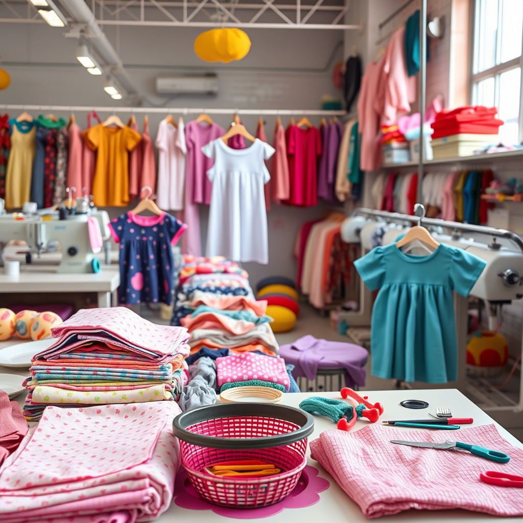 2. Custom Clothing Manufacturers for Kids Wear and Accessories