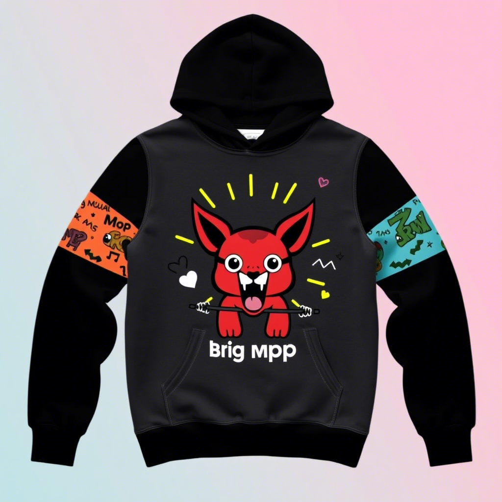 Colorful kids’ hoodies with fun graphic prints for wholesale fashion