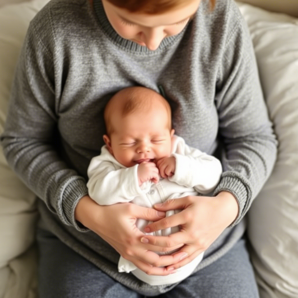 Comfortable clothing for baby and parent during soothing burping session