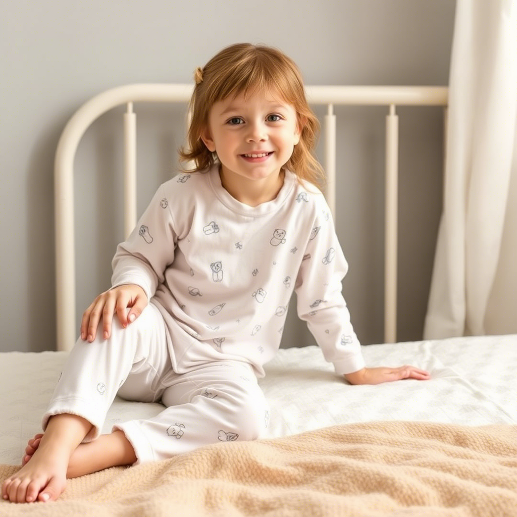 Comfortable fleece-lined sleepwear for kids’ bedtime