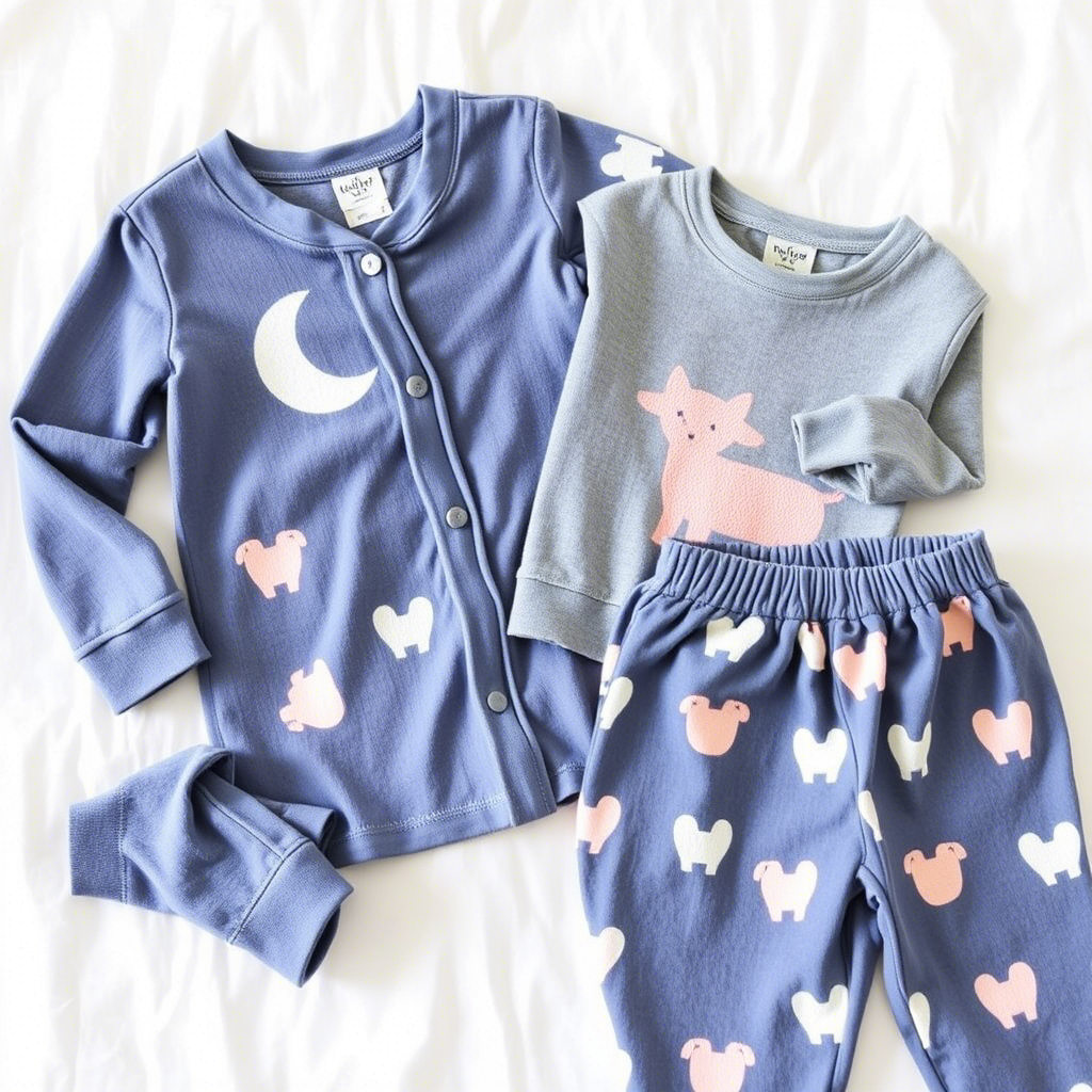 Cozy soft kids sleepwear with fun designs for retail sale