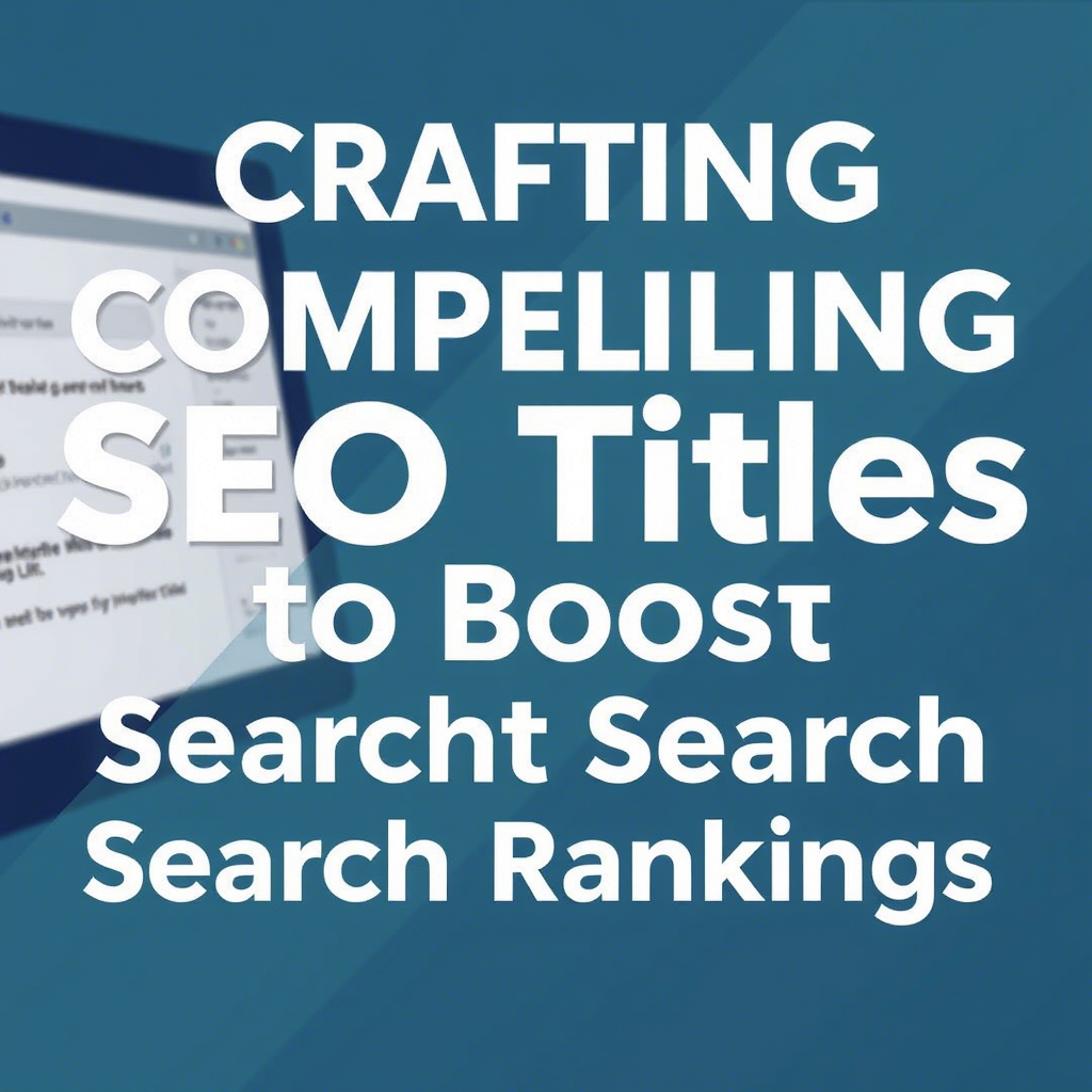 Crafting Compelling SEO Titles to Boost Search Rankings