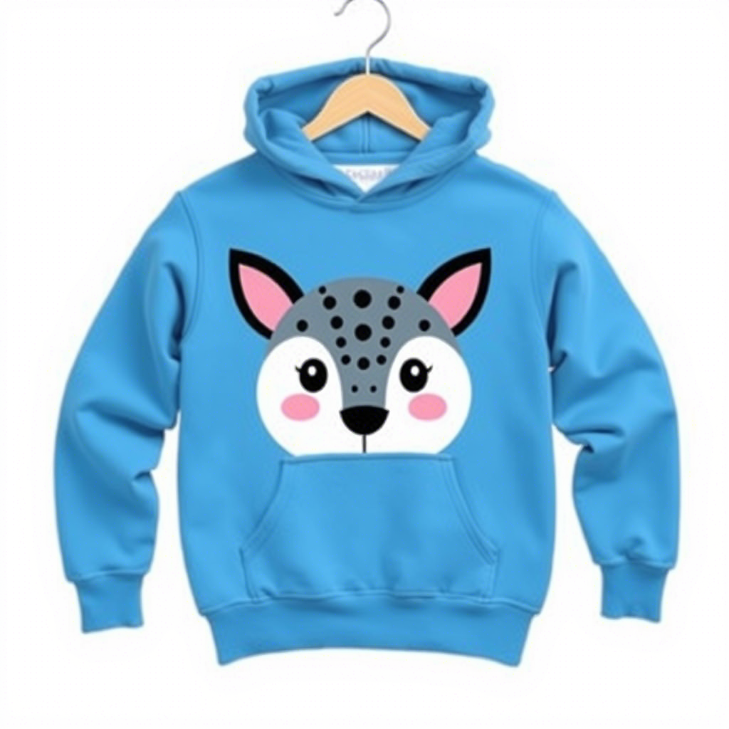 Cute animal designs on cozy kids’ hoodies for bulk clothing orders