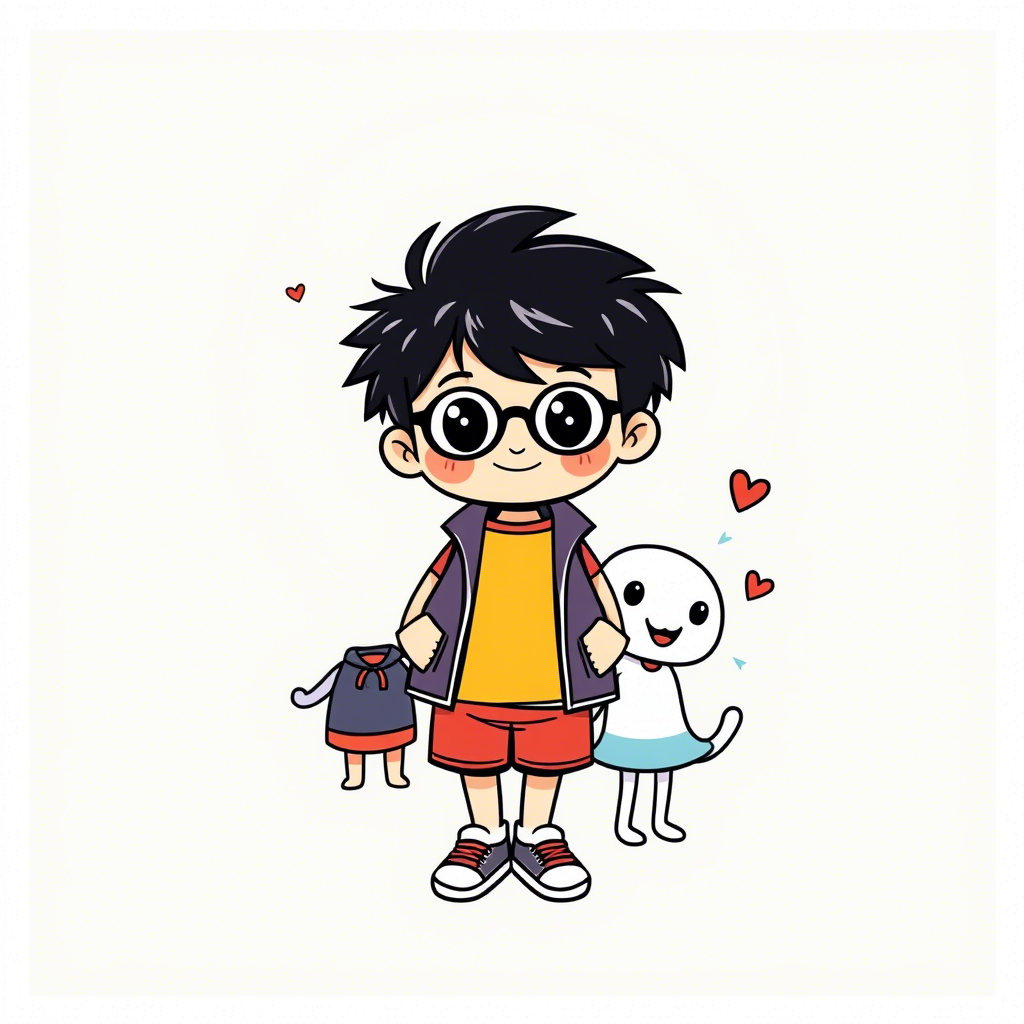 Cute cartoon characters on kids' clothing for fashion brands