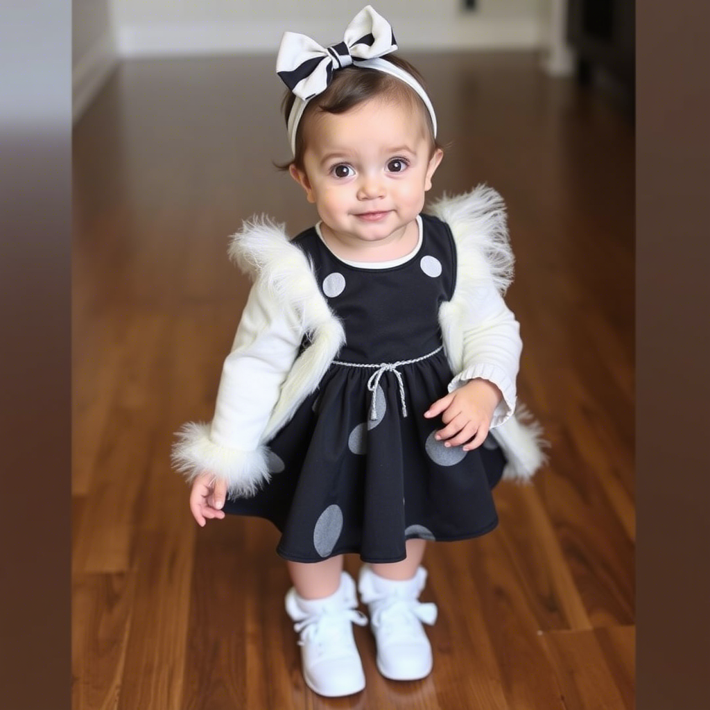 Cute infant wearing Lezonkids’ top-selling January 2025 baby dress