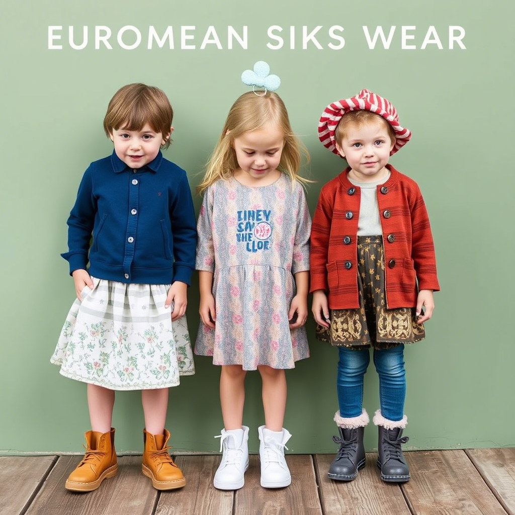 European kids wear wholesale catalog featuring adorable children’s clothing