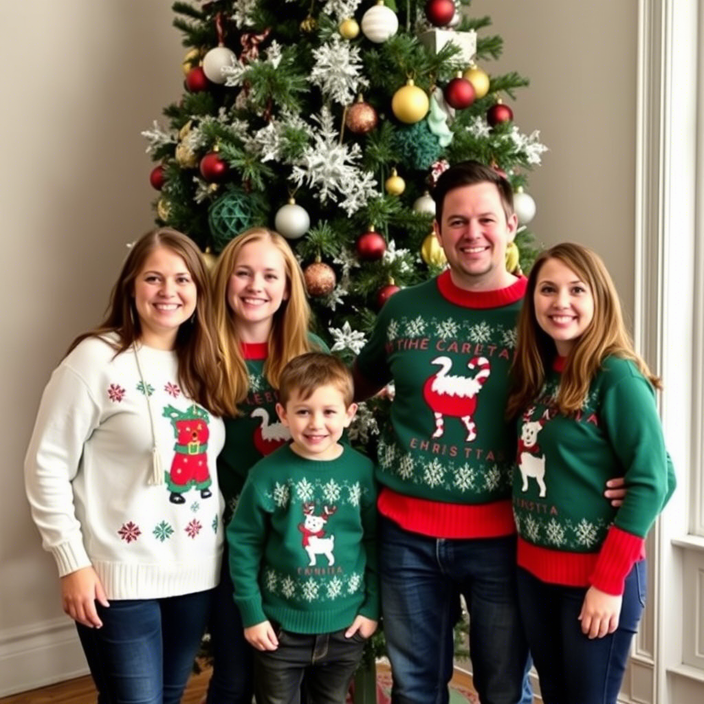 How To Coordinate Family Outfits For The Holidays