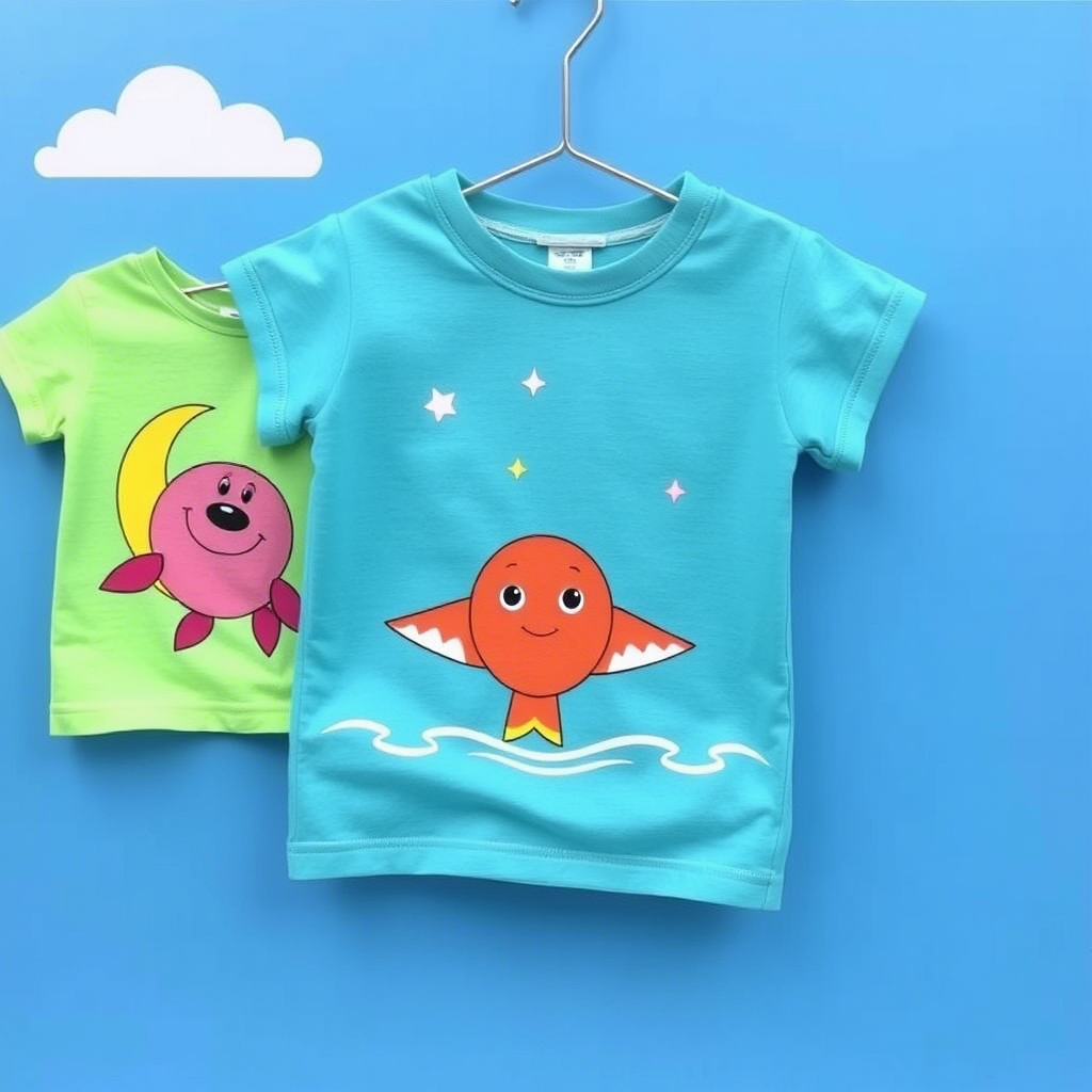 Fun designs on casual tops for kids’ wholesale market