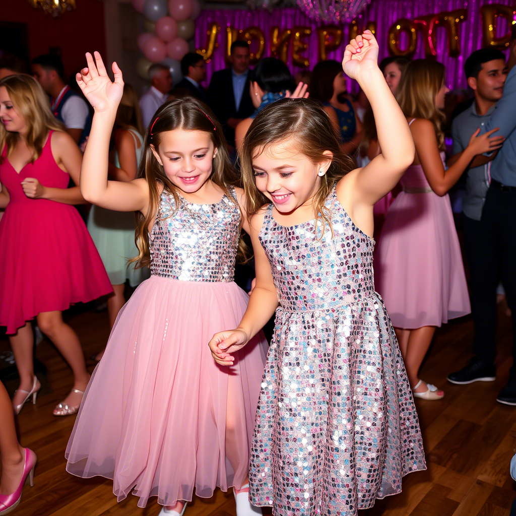 2. Girls Dresses Sequins Party Wear Clothing