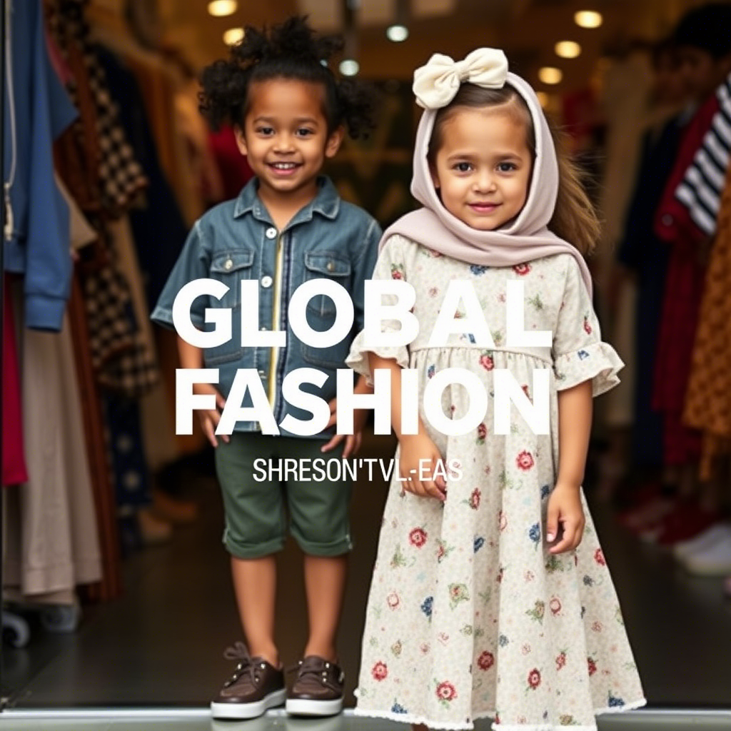 Global children’s fashion wholesale market with diverse styles