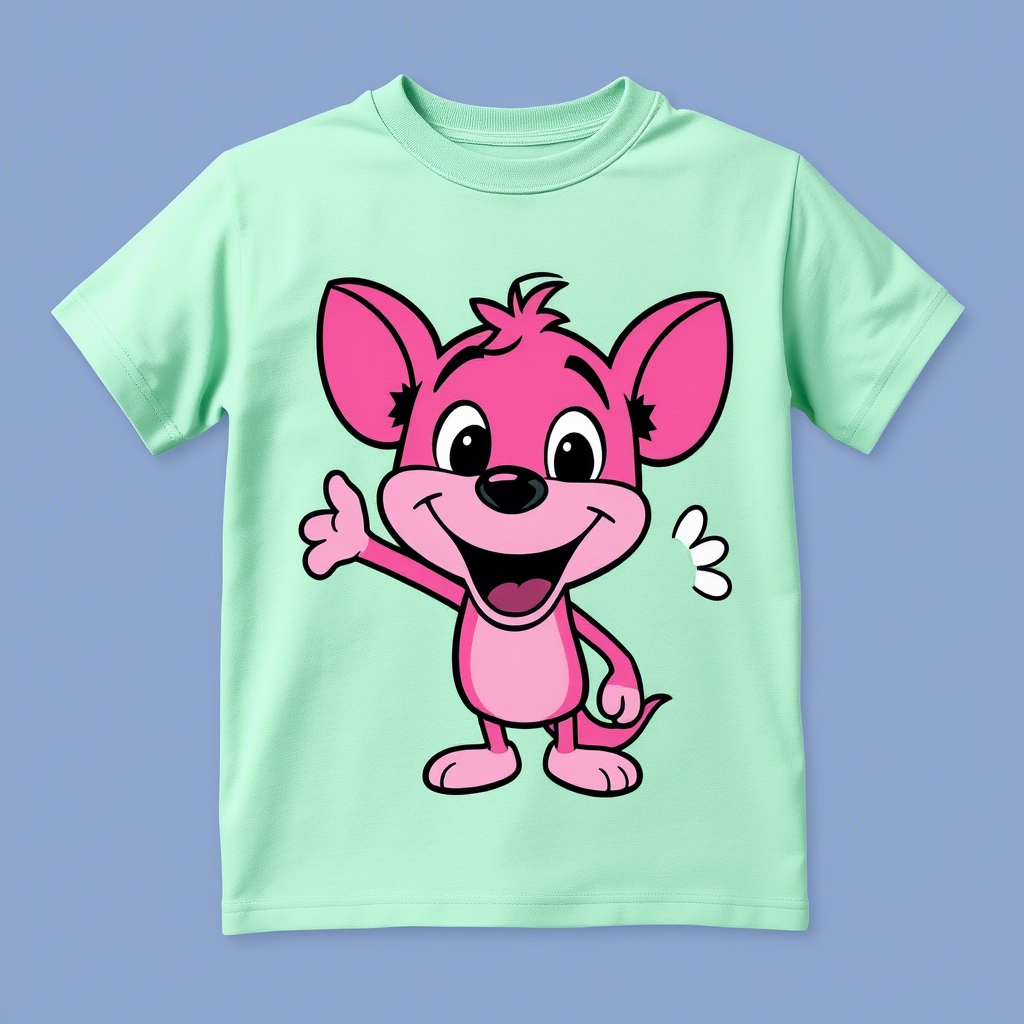 Kids apparel featuring a vibrant cartoon character graphic tee