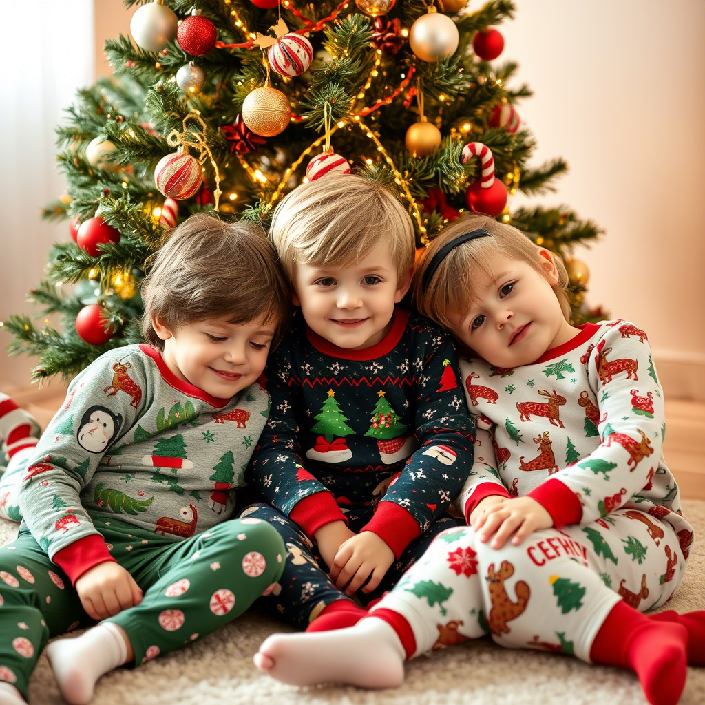 Boys and Girls Pajamas for Christmas Holiday Season