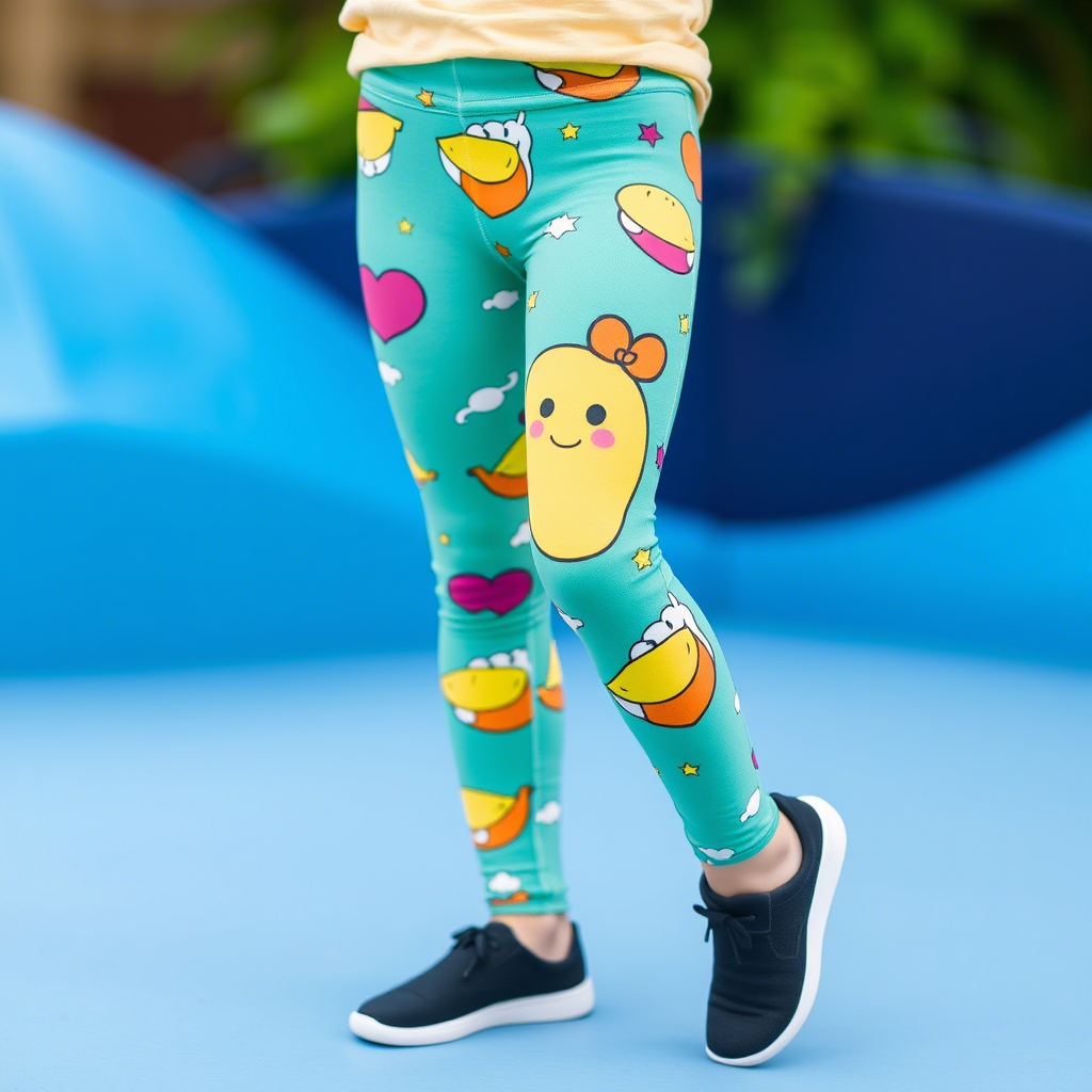 Kids’ leggings with fun designs for active playtime