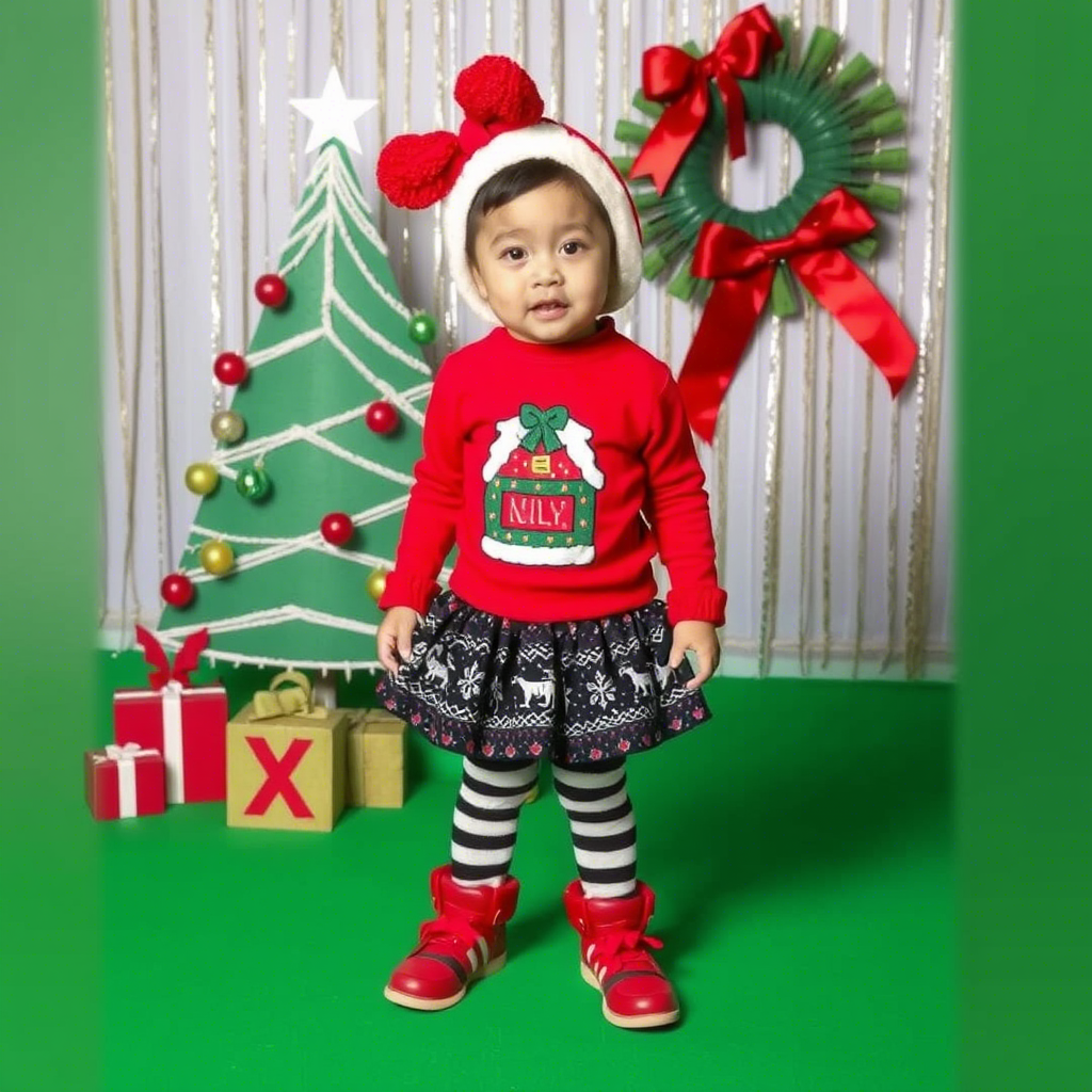 Lezonkids festive outfit for kids on Christmas celebration