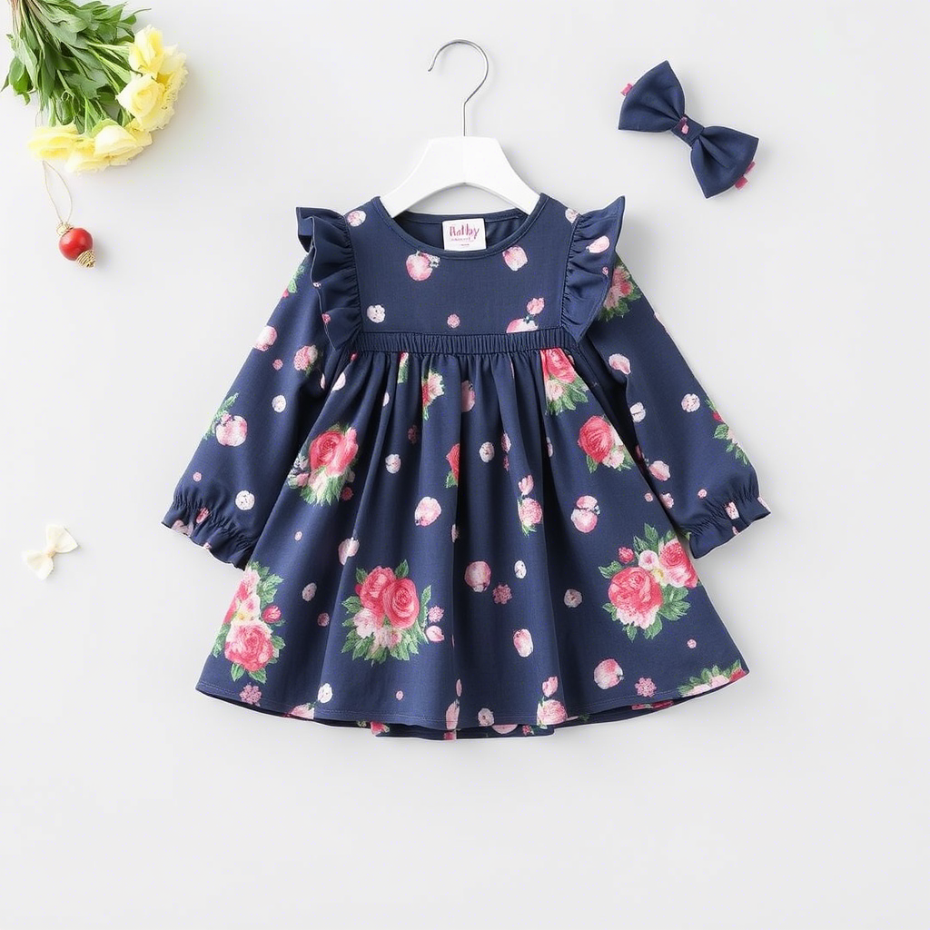 Little girls’ fashion clothing wholesale, assorted designs and colors