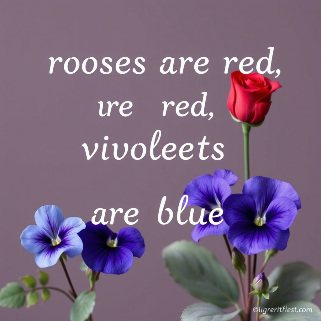 Roses are red, violets are blue, a valentine’s joke for me and you