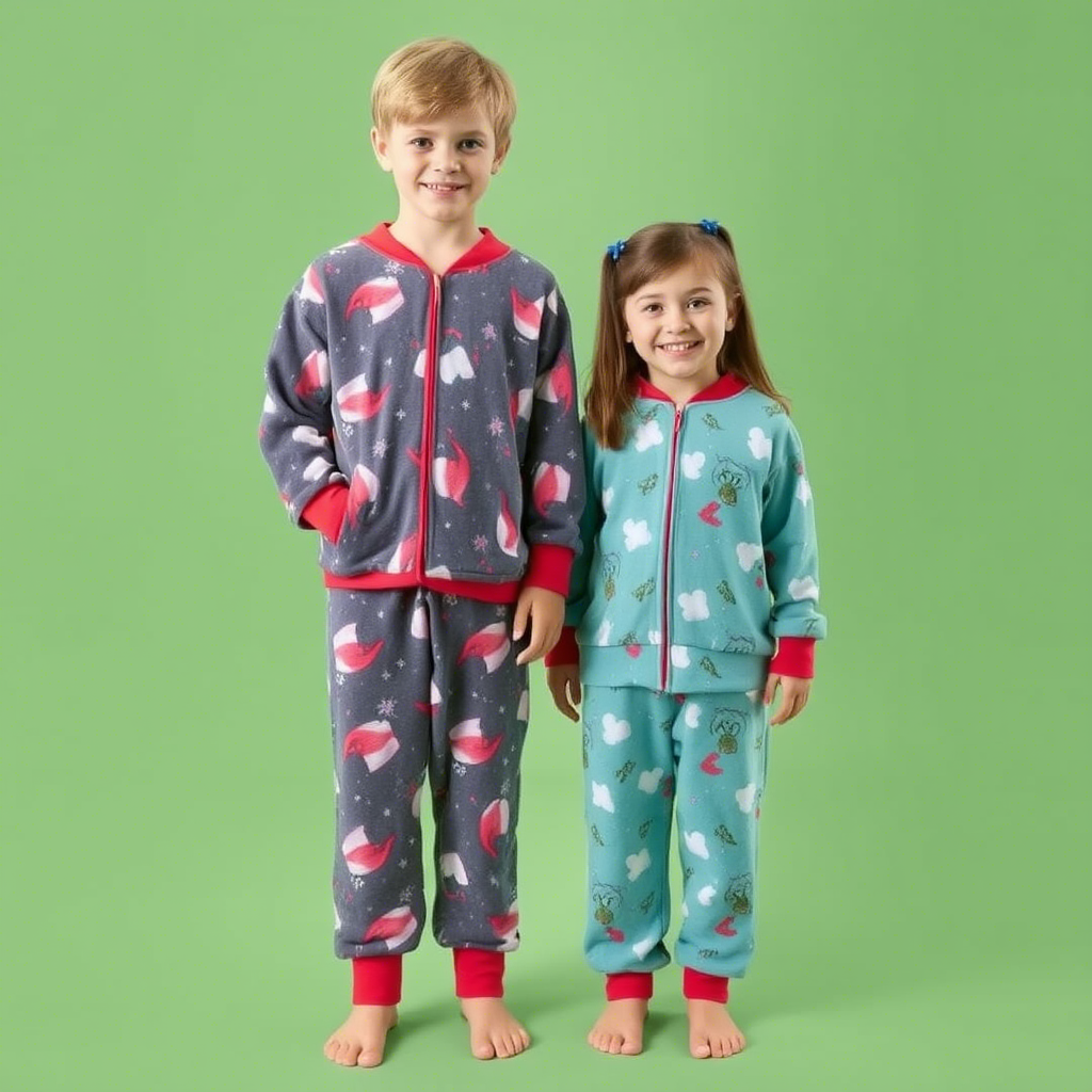 Soft and cozy winter fleece pajamas for kids wholesale purchase