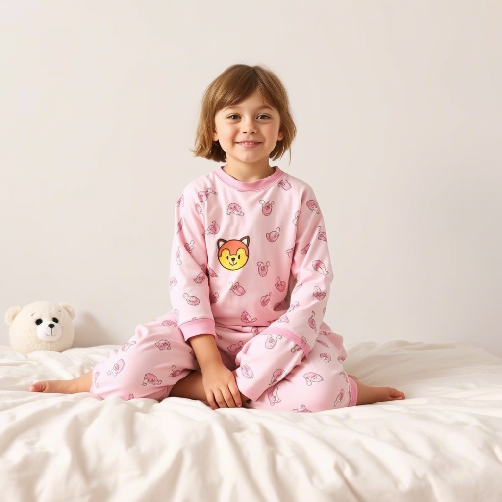 Soft pastel colored pajamas for kids with fun prints