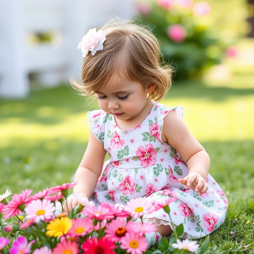 Toddler Girl Floral Dress For Spring And Summer At Lezonkids