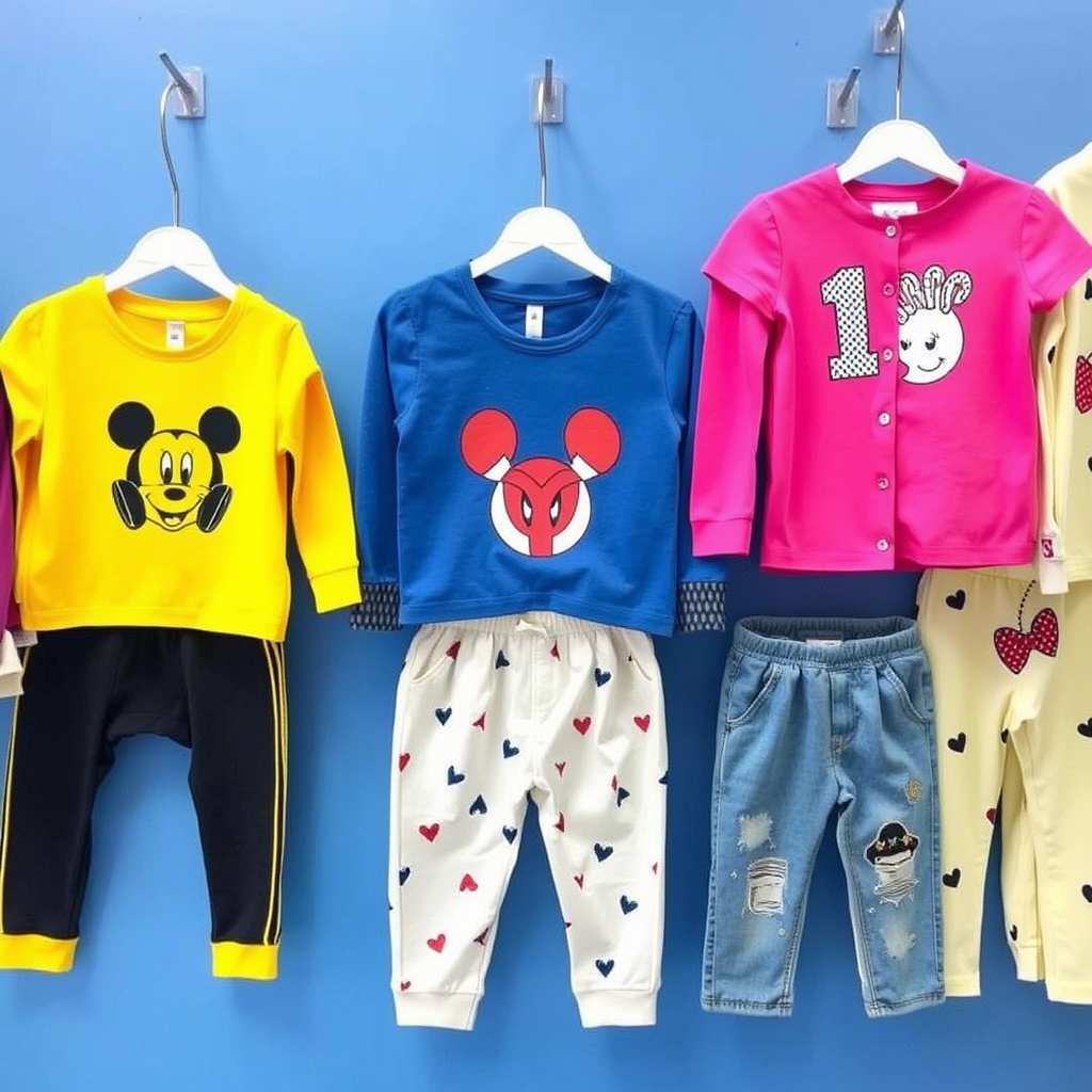 USA wholesale kids’ fashion clothing suppliers with assorted garments