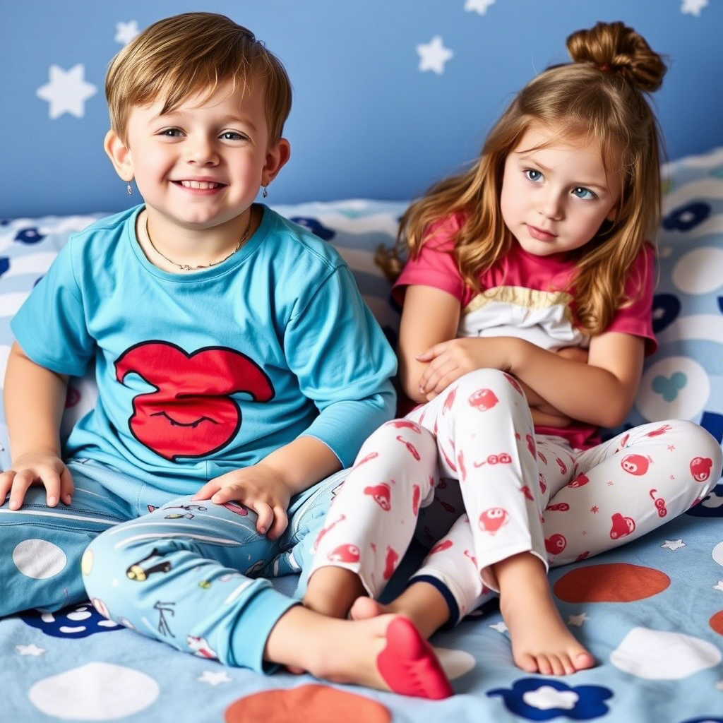 Vibrant colors and fun designs for boys’ and girls’ sleepwear