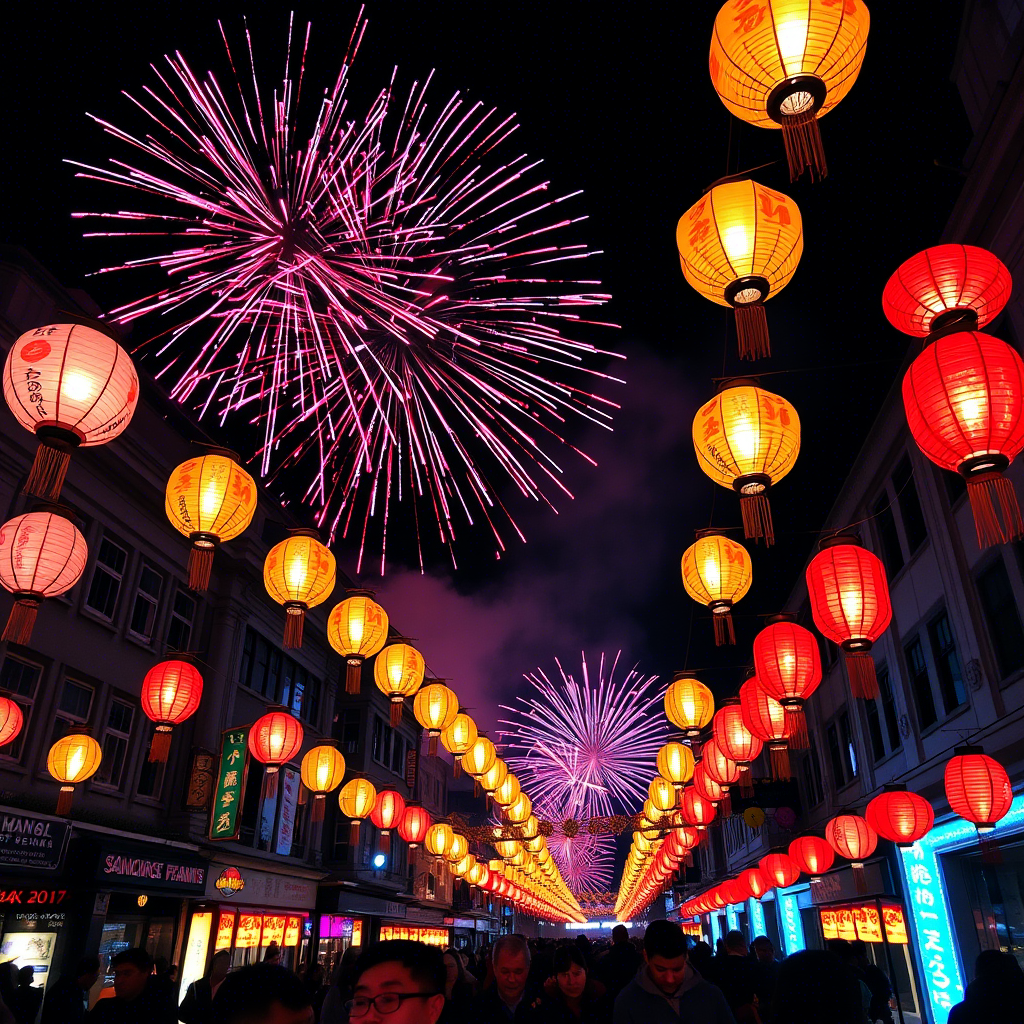 Vibrant lanterns and fireworks at San Francisco’s Lunar New Year festival