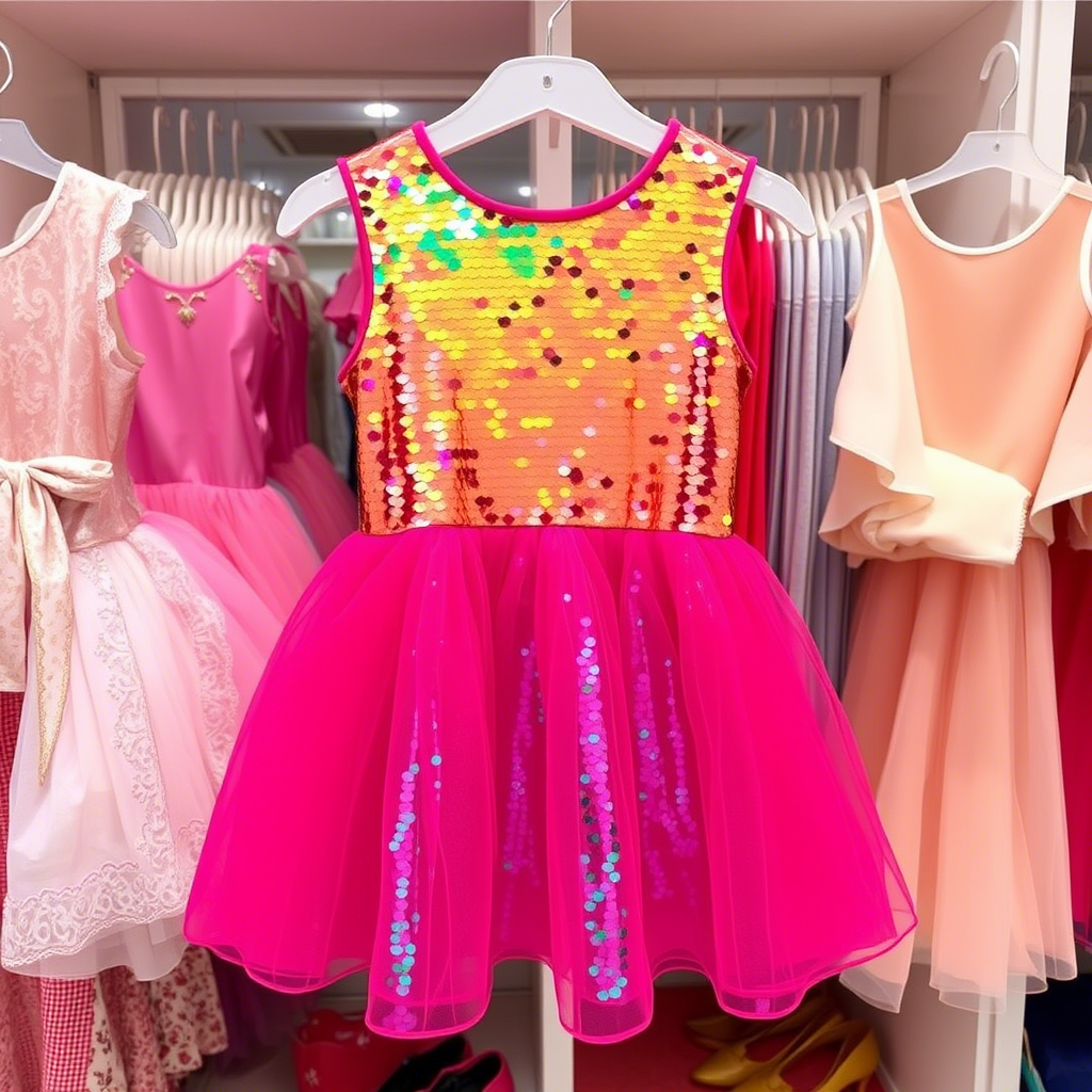 Vibrant sequin kids clothing for wholesale market