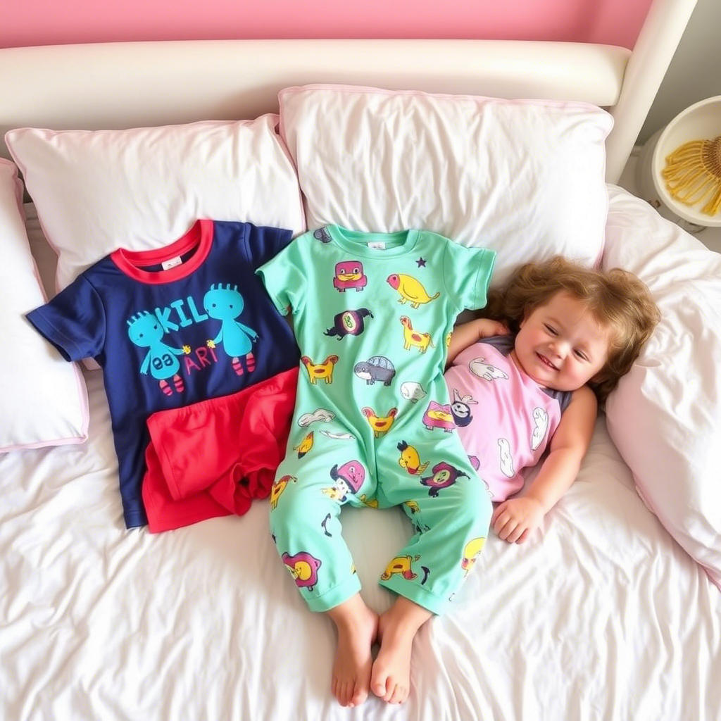 Vibrant summer sleepwear for kids with fun designs and bright colors