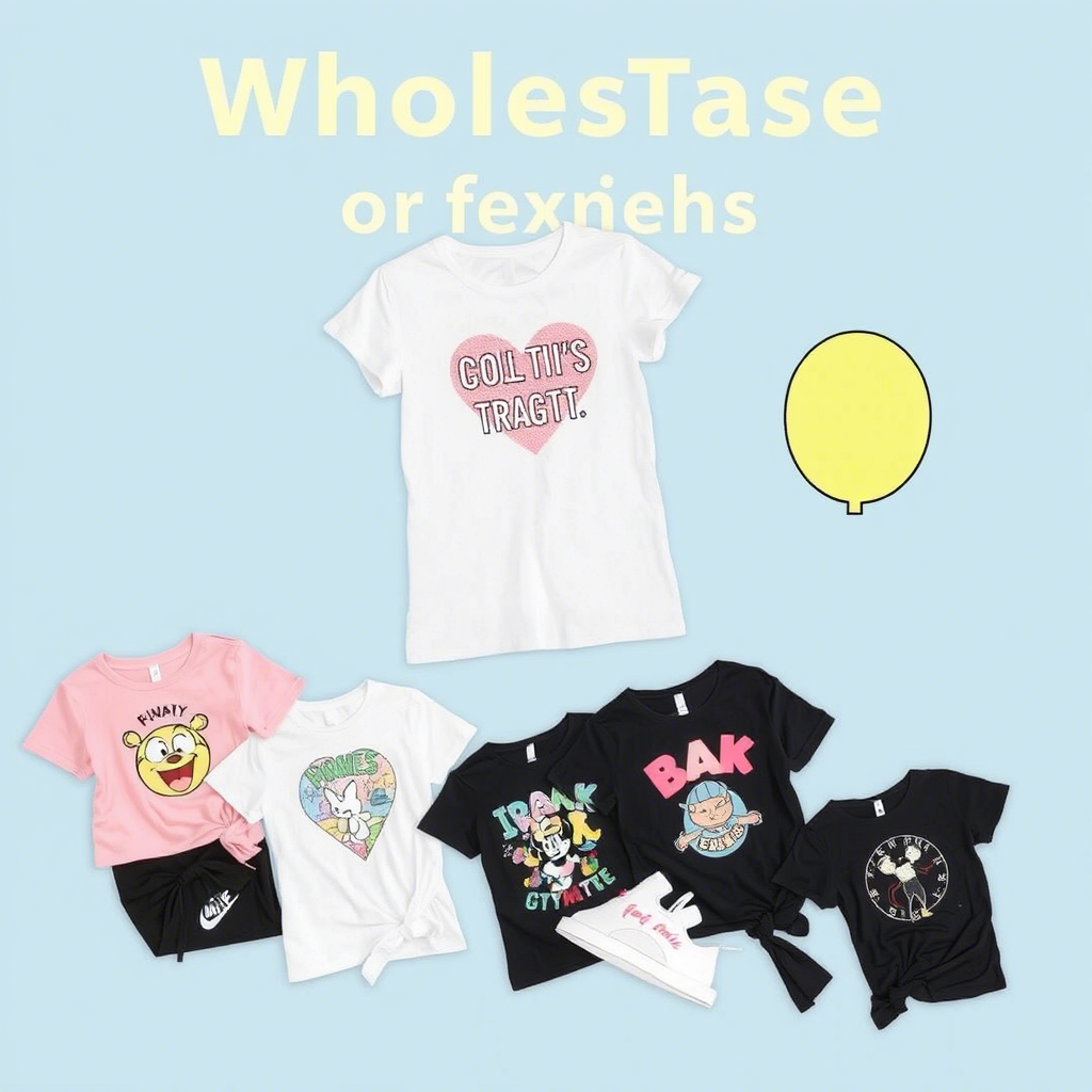 Wholesale collection of graphic tees for girls