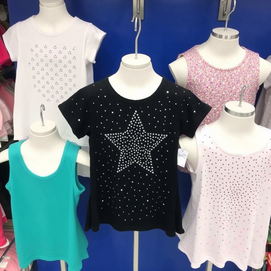 Wholesale collection of sparkly tops for kids