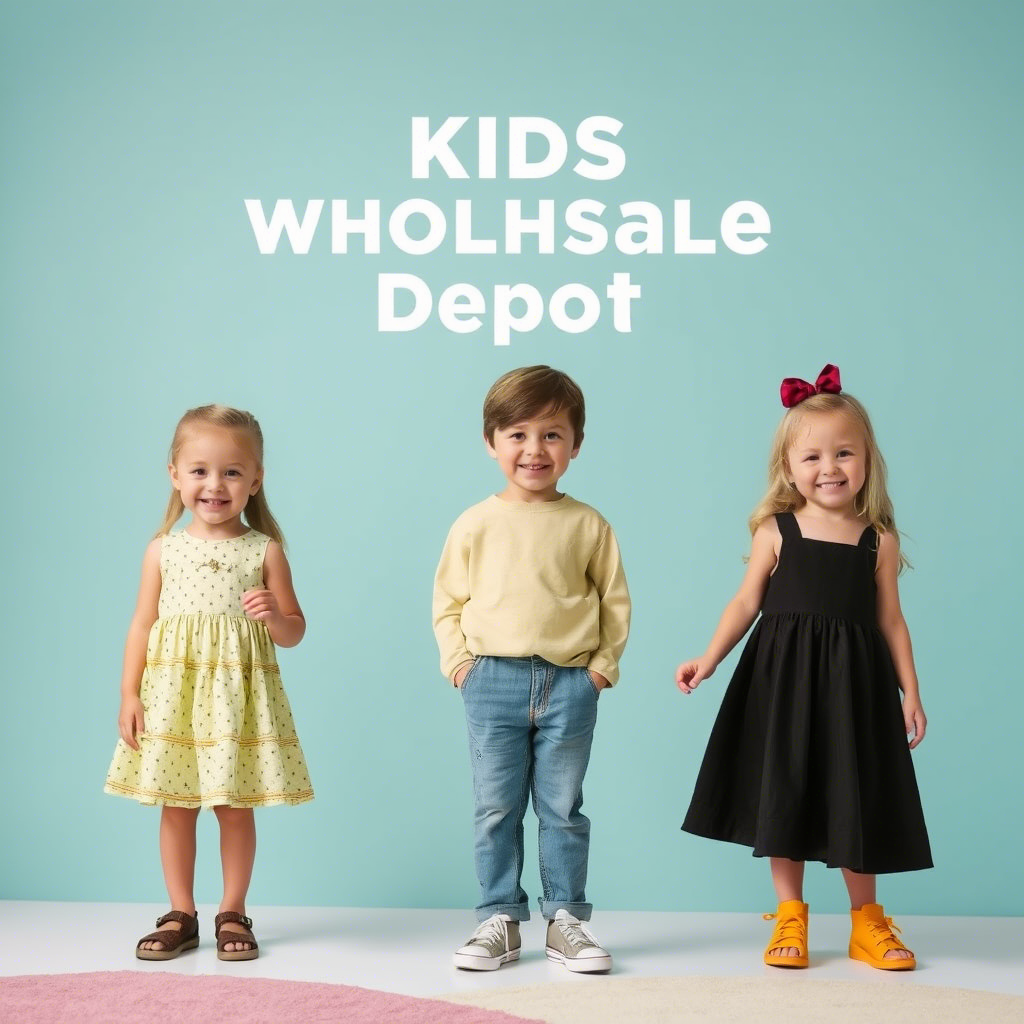 Wholesale kids’ clothing depot with diverse styles and sizes