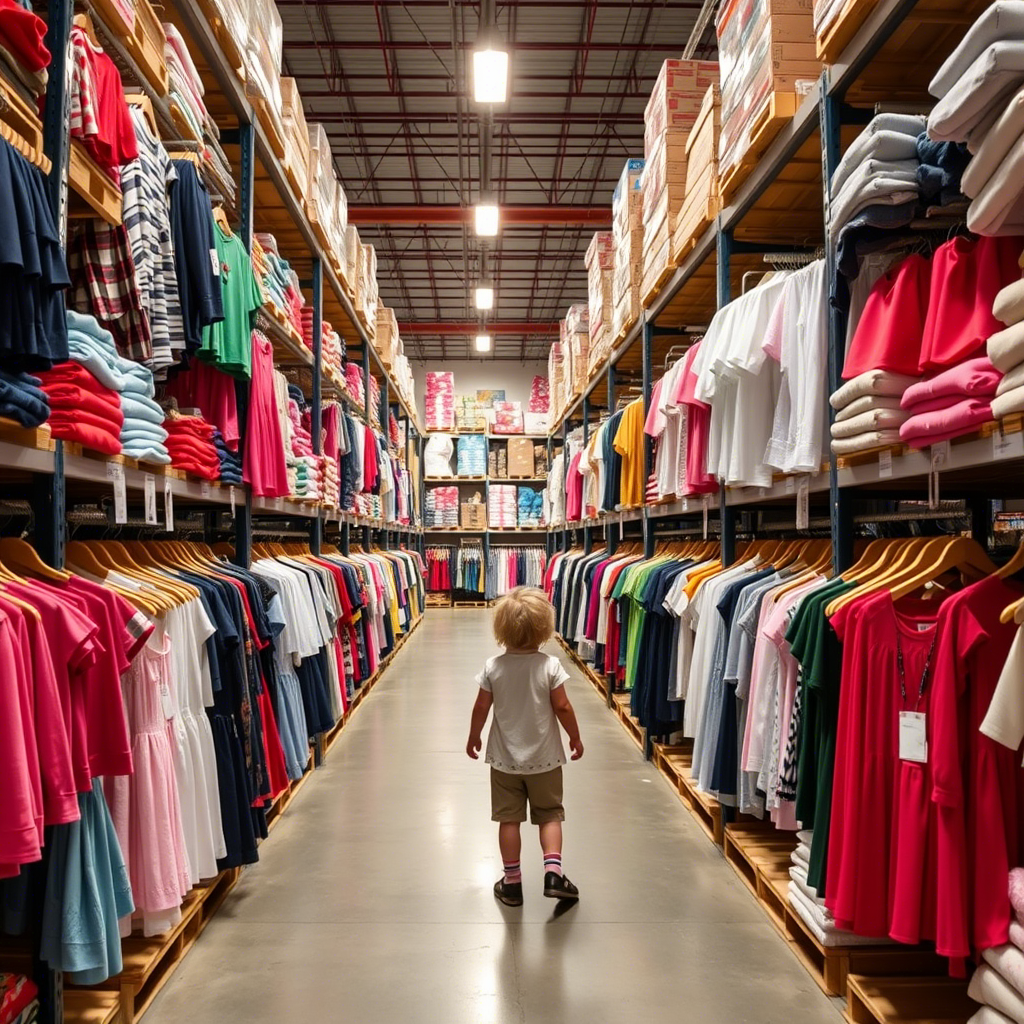 Wholesale kids clothing distributors in USA warehouse
