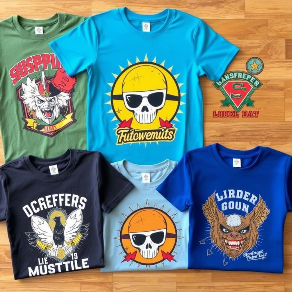 Wholesale kids’ shirts with trendy streetwear graphics
