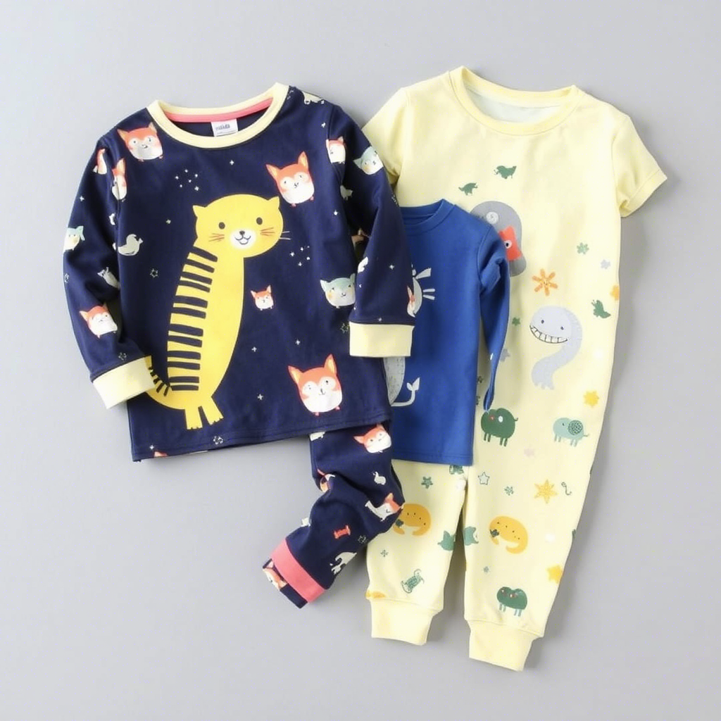Wholesale kid’s sleepwear with fun animal designs