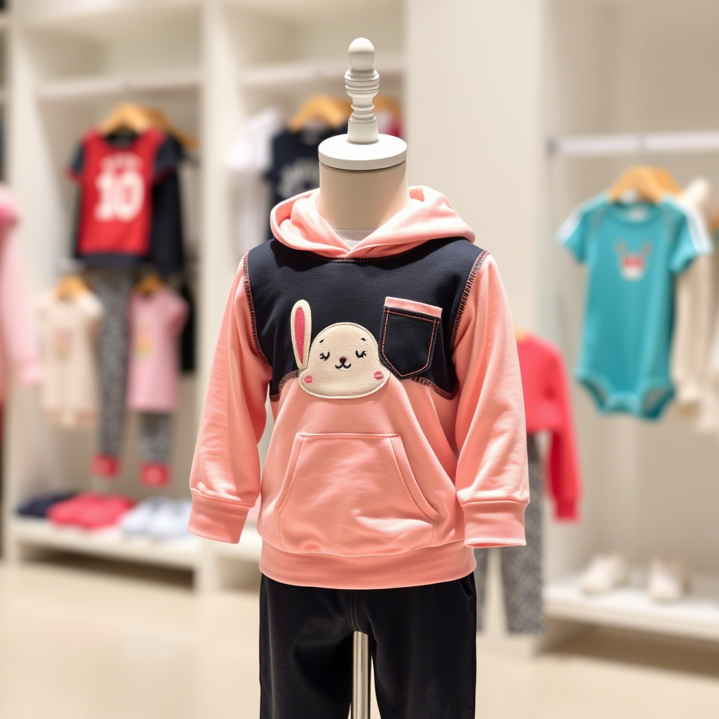 Wholesale toddler clothing displayed on a mannequin