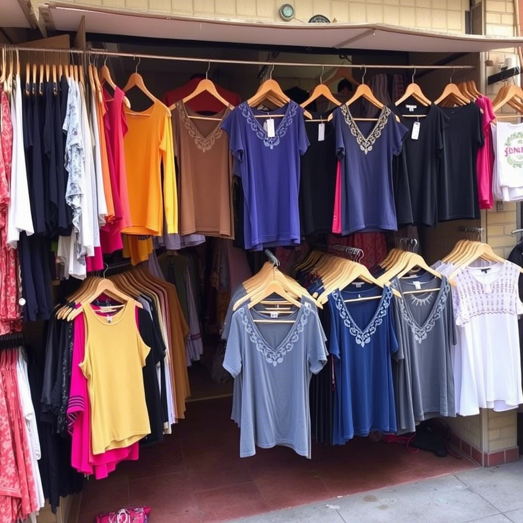 Women’s clothing vendors selling trendy tops in bulk