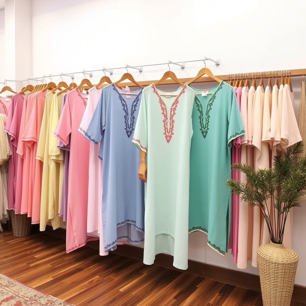 Women’s clothing wholesale with pastel colored tunics