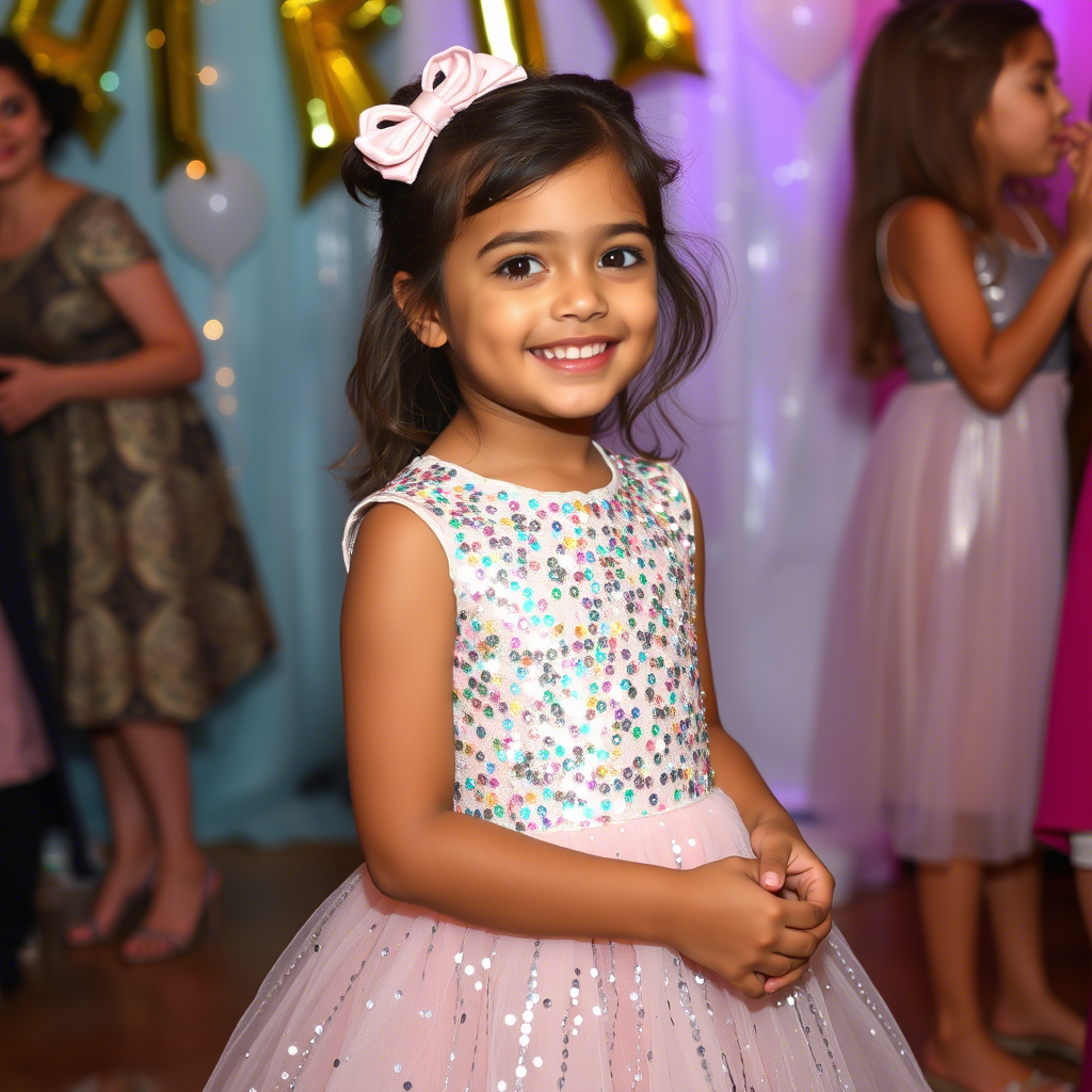 Girls Sequined Dresses and Tops for Kids