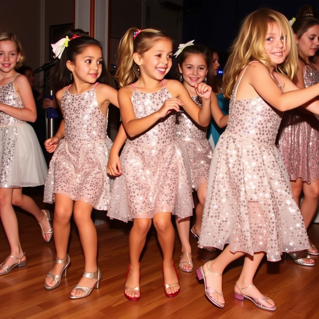 9. Girls Sequins Dresses And Tops For Kids Fashion